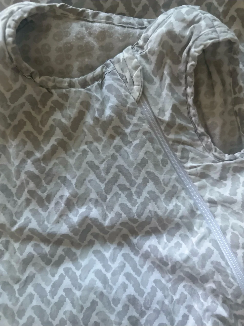 Perlim Pinpin Baby Woven Cotton Sleep Sack 2.0 TOG Gray White 18-36 Months